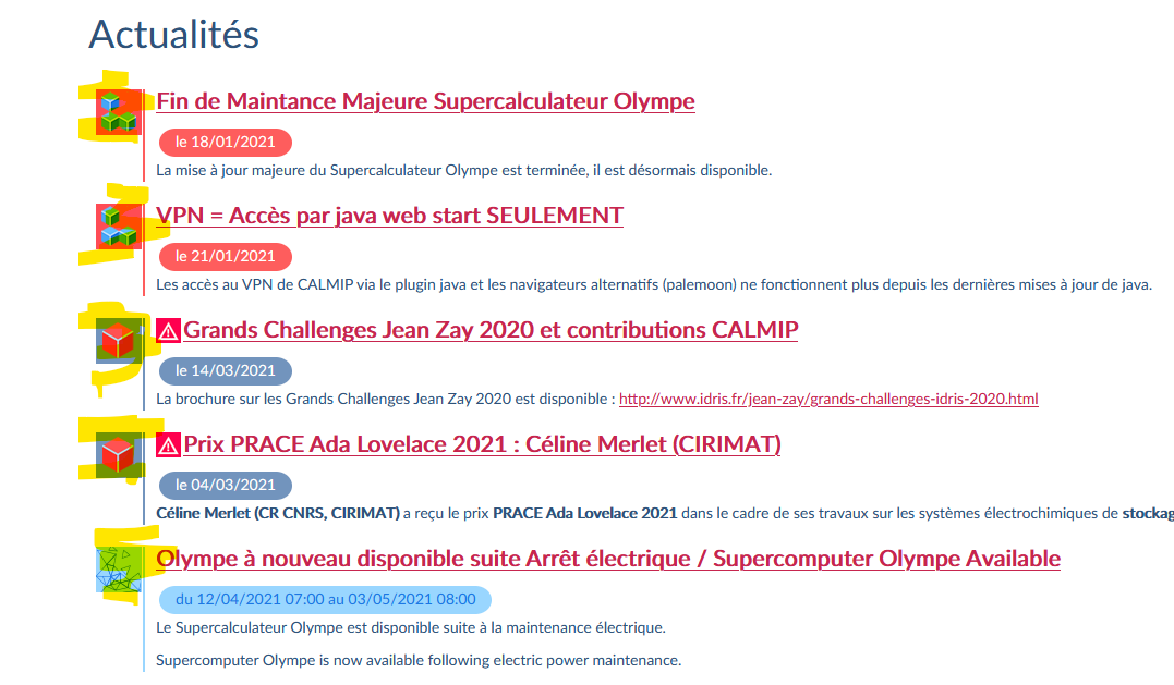 Liste des actualités - Pictogramme rubrique actualité
